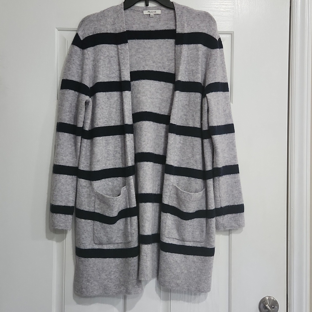 Madewell striped cardigan sweater Size Small